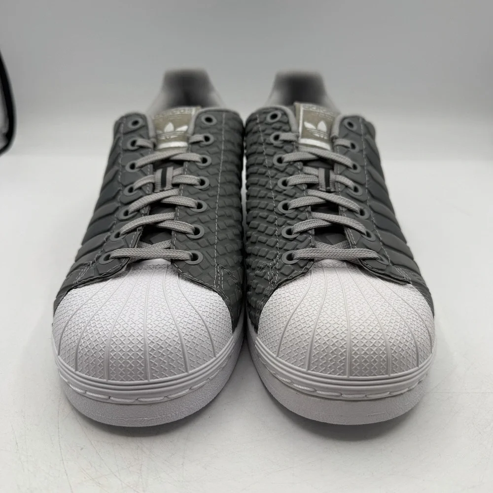 Adidas‎ Superstar Shoes Mens 11 Onix Grey Xeno Reflective Tech Sneakers D69367